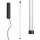 LED Pendelleuchte dimmbar Push-DIM Schwarz 3000K Ø3 cm