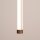 LED Hängelampe dimmbar Push-DIM Braun Stahl 3000K Ø3 cm