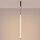 LED Pendelleuchte dimmbar Push-DIM Burgund 3000K Ø3 cm