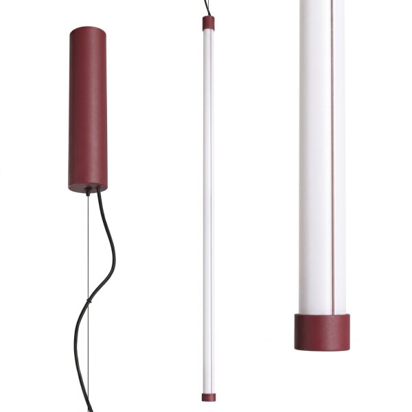 LED Hängelampe dimmbar Push-DIM Burgund 4000K Ø3 cm