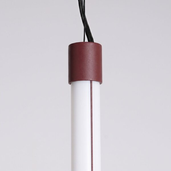 LED Hängelampe dimmbar Push-DIM Burgund 4000K Ø3 cm