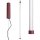 LED Hängelampe dimmbar Push-DIM Burgund 4000K Ø3 cm