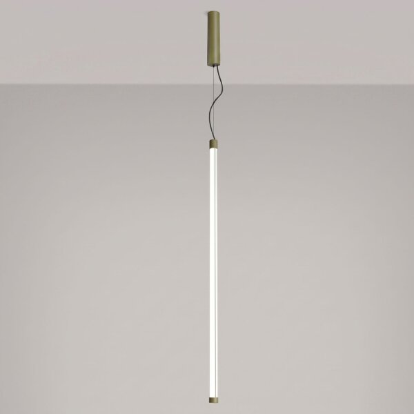 LED Hängelampe dimmbar Push-DIM Olivgrün 4000K Ø3 cm