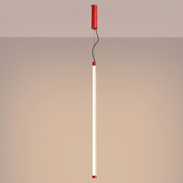 LED Hängelampe dimmbar Push-DIM Rot Modern 3000K Ø3 cm