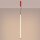 LED Hängelampe dimmbar Push-DIM Rot Modern 3000K Ø3 cm