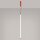 LED Pendelleuchte dimmbar Push-DIM Rot 4000K Ø3 cm