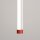 LED Pendelleuchte dimmbar Push-DIM Rot 4000K Ø3 cm