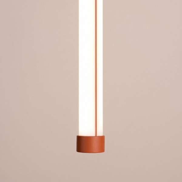 LED Pendelleuchte dimmbar Push-DIM Ockerrot 3000K Ø3 cm