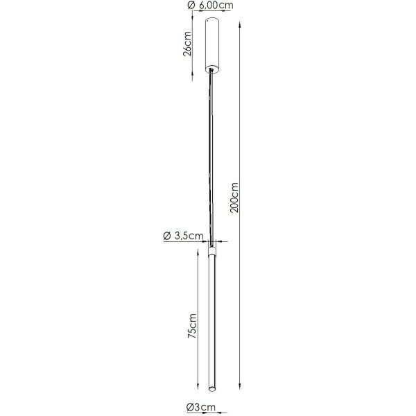 LED Hängelampe dimmbar Push-DIM Salbei 4000K Ø3 cm