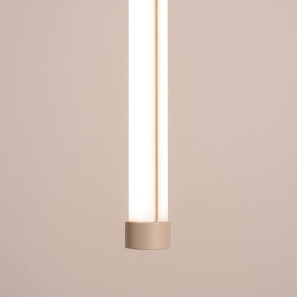 LED Hängelampe dimmbar Push-DIM Taupe Stahl 3000K Ø3 cm