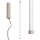 LED Hängelampe dimmbar Push-DIM Taupe Stahl 3000K Ø3 cm