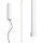 LED Hängelampe dimmbar Push-DIM Weiß 3000K Ø3 cm Modern