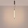 LED Pendelleuchte dimmbar Push-DIM Schwarz 3000K B:3 cm