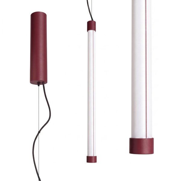 LED Pendelleuchte dimmbar Push-DIM Burgund 3000K B:3 cm