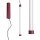 LED Pendelleuchte dimmbar Push-DIM Burgund 3000K B:3 cm