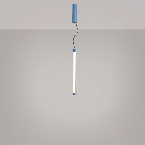 LED Pendelleuchte Hellblau Stahl dimmbar 4000K B:3 cm