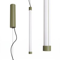 LED Pendelleuchte dimmbar Olivgrün Stahl 4000K B:3 cm