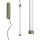 LED Pendelleuchte dimmbar Olivgrün Stahl 4000K B:3 cm