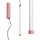 LED Pendelleuchte dimmbar Stahl Pfirsich 3000K B:3 cm