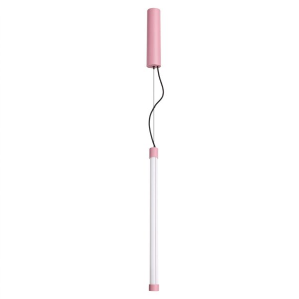 LED Hängelampe dimmbar Push-DIM Pink Stahl 3000K B:3 cm