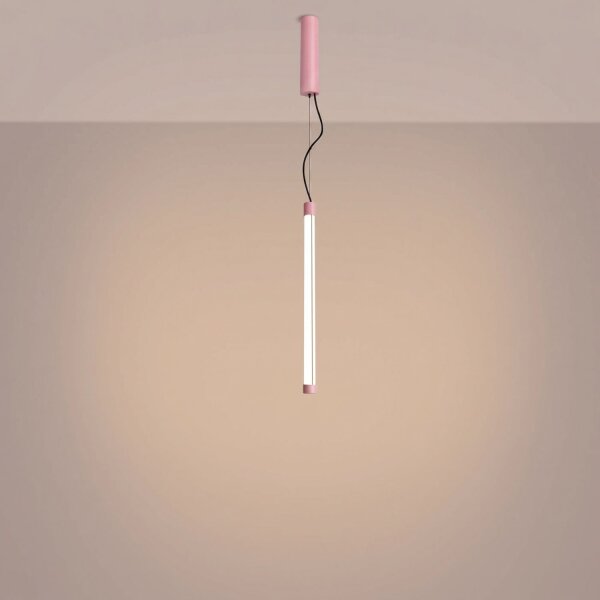 LED Hängelampe dimmbar Push-DIM Pink Stahl 3000K B:3 cm