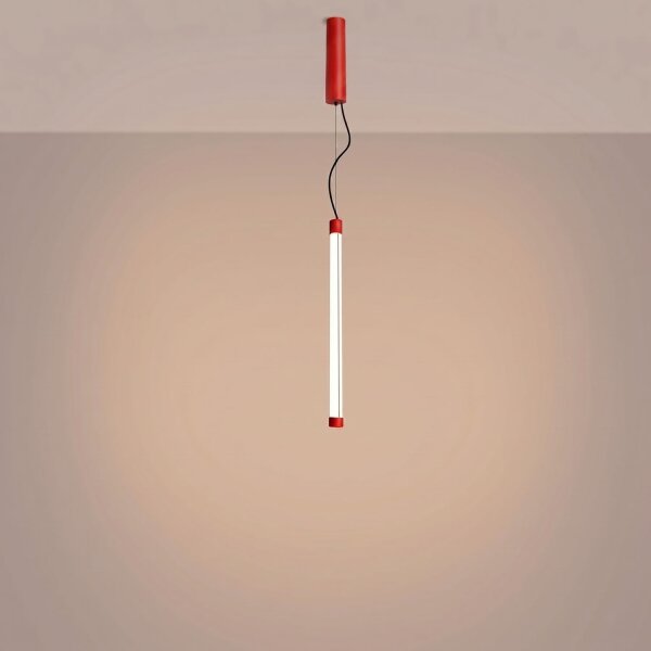 LED Pendelleuchte dimmbar Push-DIM Rot 3000K B:3 cm