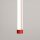 LED Pendelleuchte dimmbar Push-DIM Rot 3000K B:3 cm