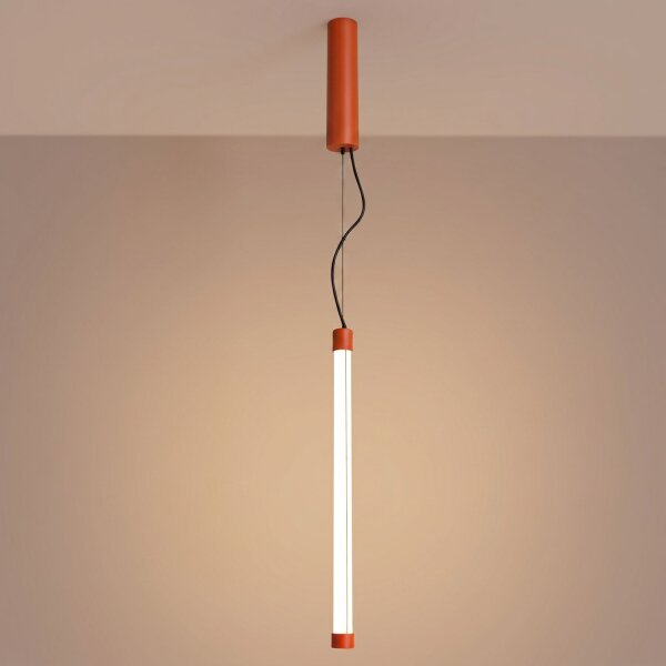 LED Hängelampe dimmbar Ockerrot Stahl 3000K B:3 cm