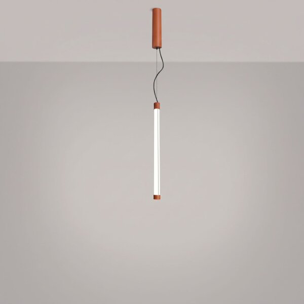 LED Pendelleuchte Modern dimmbar Ockerrot 4000K B:3 cm