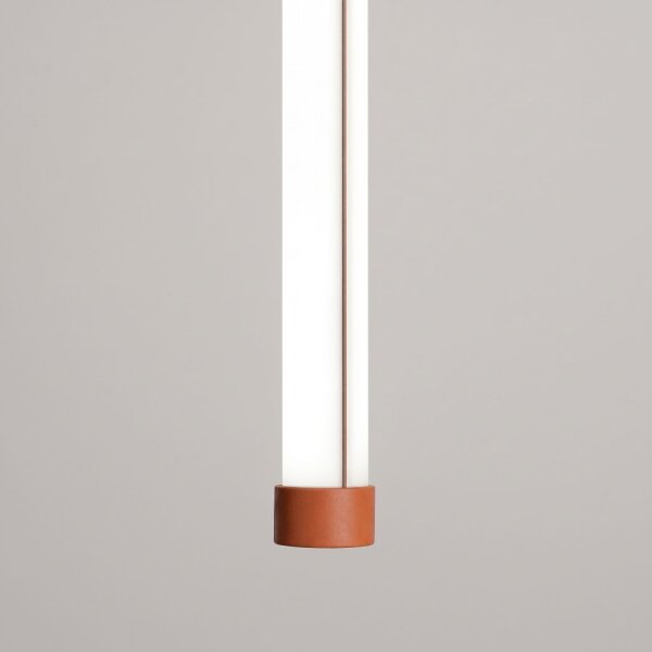 LED Pendelleuchte Modern dimmbar Ockerrot 4000K B:3 cm