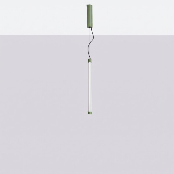 LED Pendelleuchte dimmbar Push-DIM Salbei 3000K B:3 cm