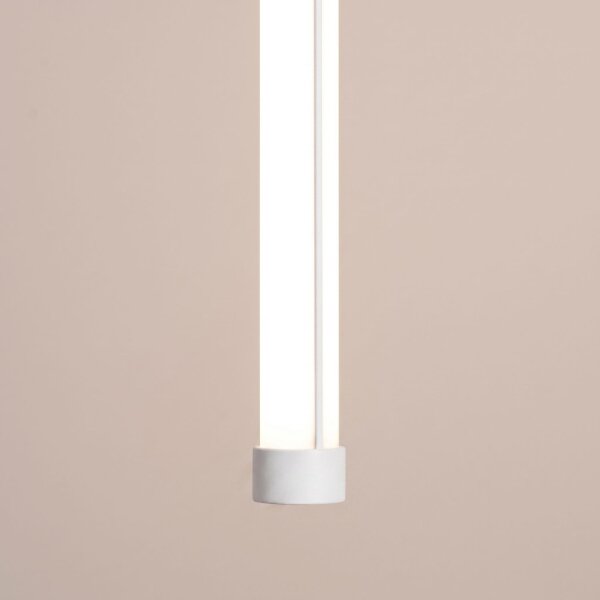 LED Hängelampe dimmbar Push-DIM Stahl Weiß 3000K B:3 cm