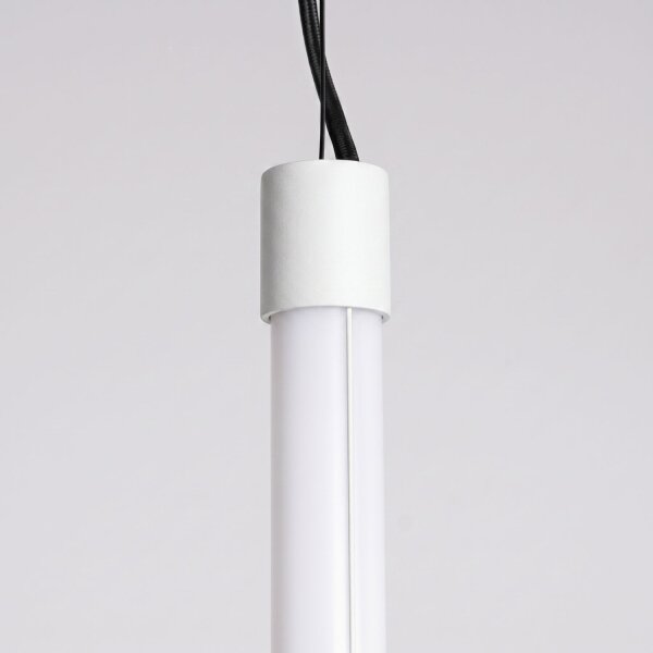 LED Hängelampe dimmbar Push-DIM Stahl Weiß 3000K B:3 cm