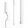 LED Hängelampe dimmbar Push-DIM Stahl Weiß 3000K B:3 cm