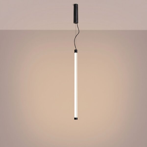 LED Pendelleuchte dimmbar Schwarz Push-DIM 3000K L:3 cm