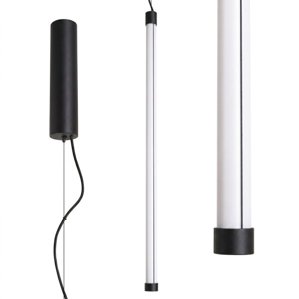 LED Hängelampe Schwarz dimmbar Push-DIM 4000K L:3 cm