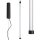 LED Hängelampe Schwarz dimmbar Push-DIM 4000K L:3 cm