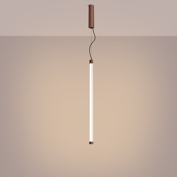 LED Pendelleuchte dimmbar Push-DIM Braun 3000K L:3 cm