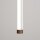 LED Hängelampe dimmbar Push-DIM Braun 4000K L:3 cm