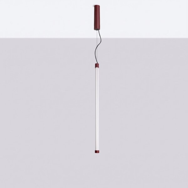 LED Hängelampe dimmbar Burgund 3000K L:3 cm Modern