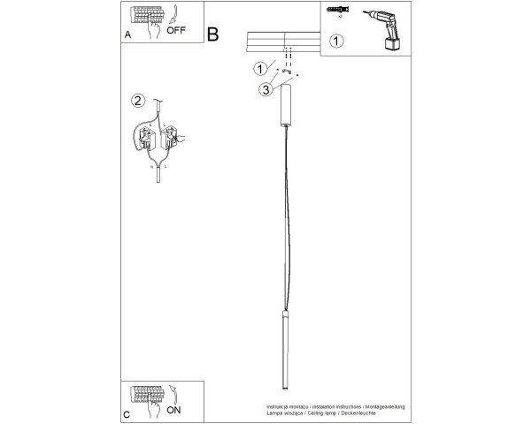 LED Pendelleuchte dimmbar Burgund 4000K L:3 cm Modern