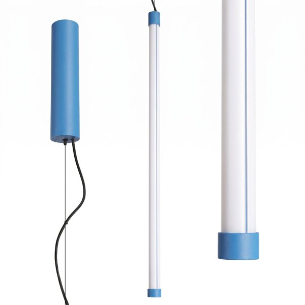 LED Pendelleuchte dimmbar Hellblau Stahl 3000K L:3 cm