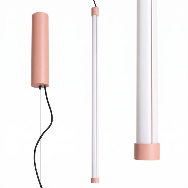 LED Pendelleuchte dimmbar Pfirsich Stahl 4000K L:3 cm
