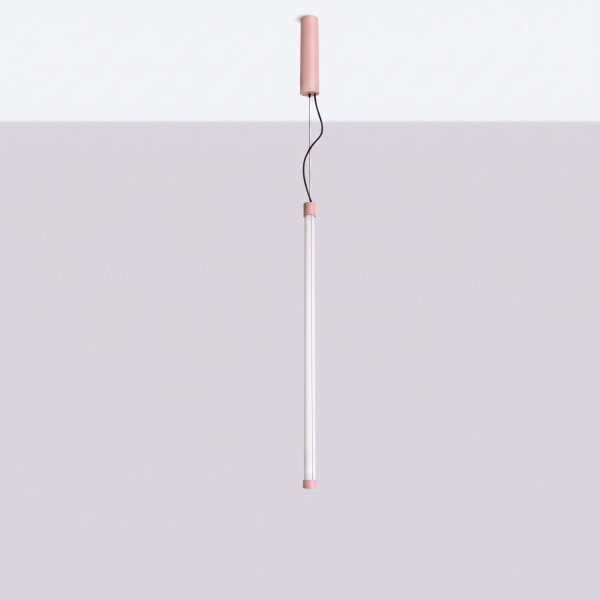 LED Pendelleuchte dimmbar Pfirsich Stahl 4000K L:3 cm
