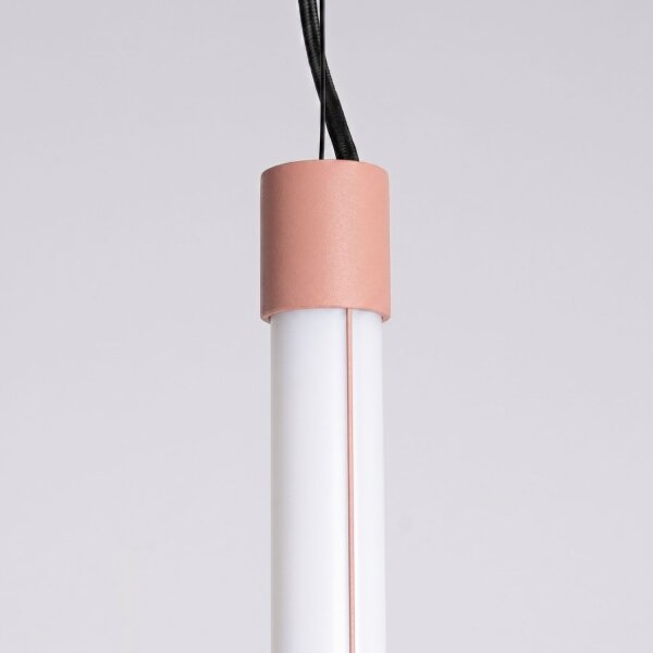 LED Pendelleuchte dimmbar Pfirsich Stahl 4000K L:3 cm