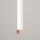 LED Pendelleuchte dimmbar Pfirsich Stahl 4000K L:3 cm