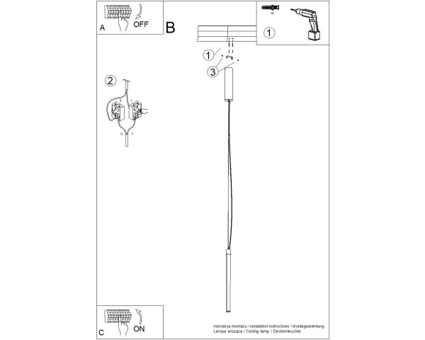 LED Hängelampe dimmbar Push-DIM Pink 4000K L:3 cm