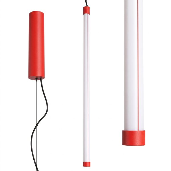 LED Pendelleuchte dimmbar Push-DIM Rot 4000K L:3 cm
