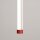 LED Pendelleuchte dimmbar Push-DIM Rot 4000K L:3 cm