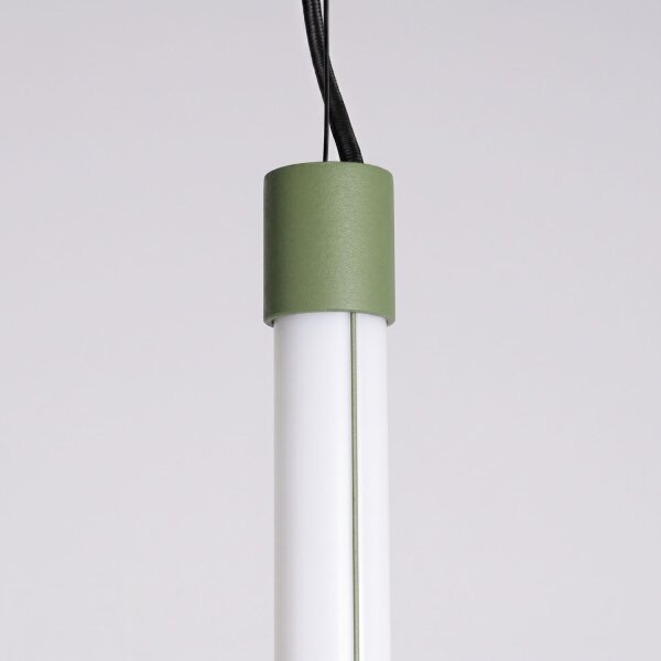 LED Pendelleuchte dimmbar Push-DIM Salbei 4000K L:3 cm